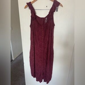 Kindred Bravely Red Sleeveless Maxi Sundress